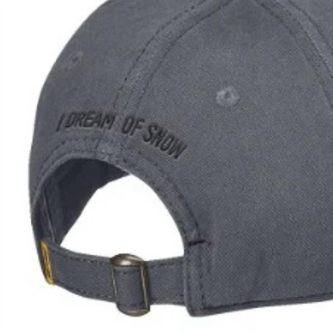 men's i dream of snow adjustable baseball cap dad hat in gray