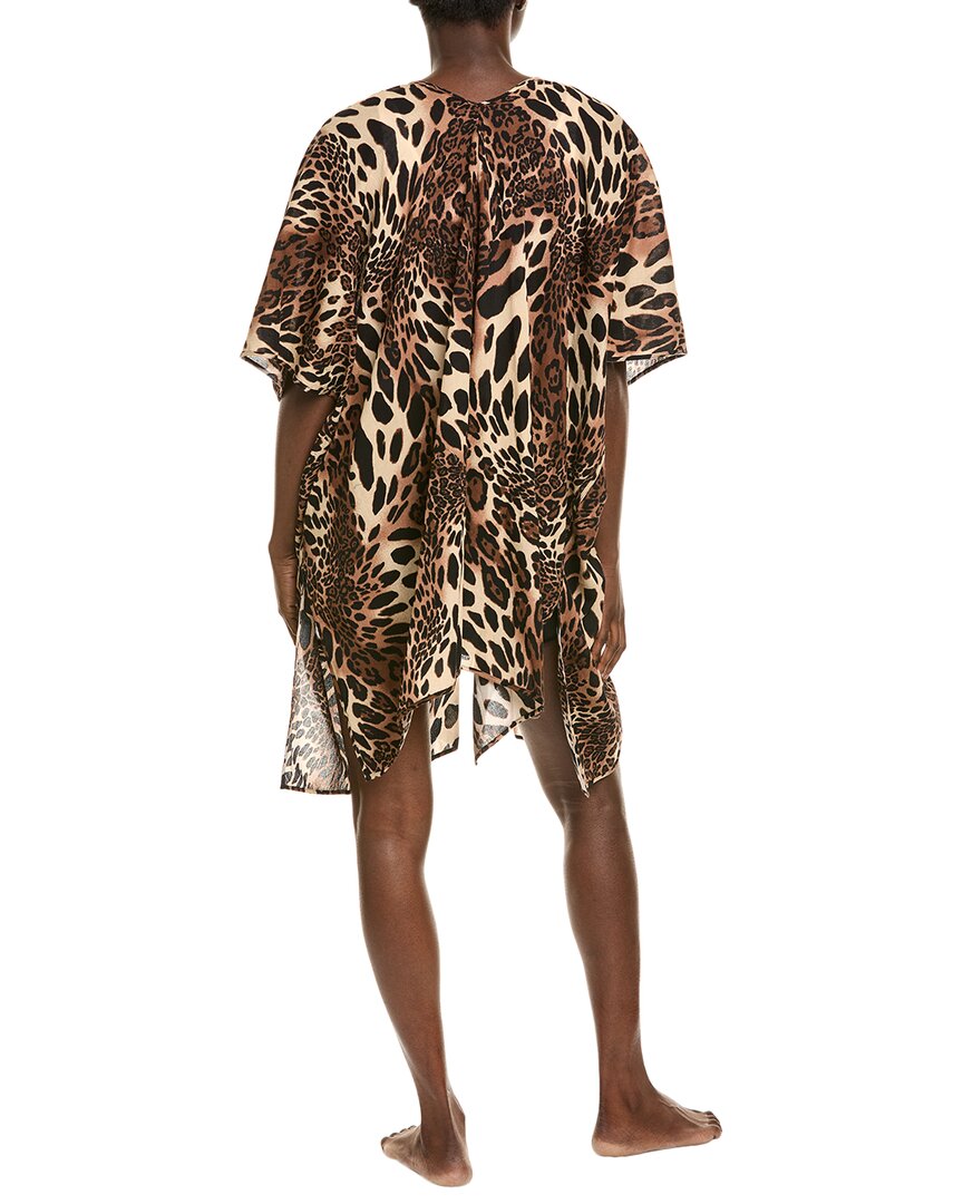 luxe leopard gauze cover-up