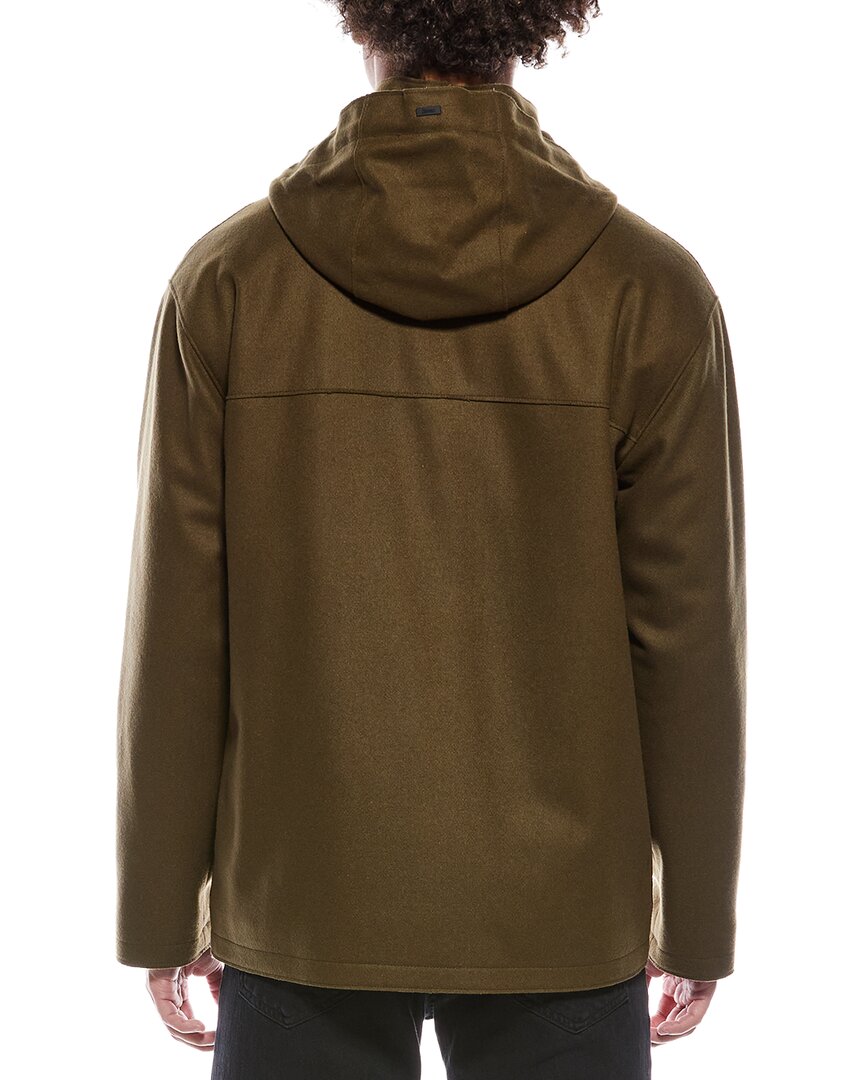 wool-blend down jacket