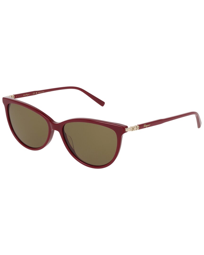 ferragamo women's timeless 55mm sunglasses