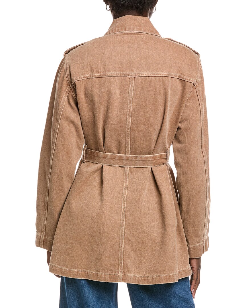 nicola cropped trench coat