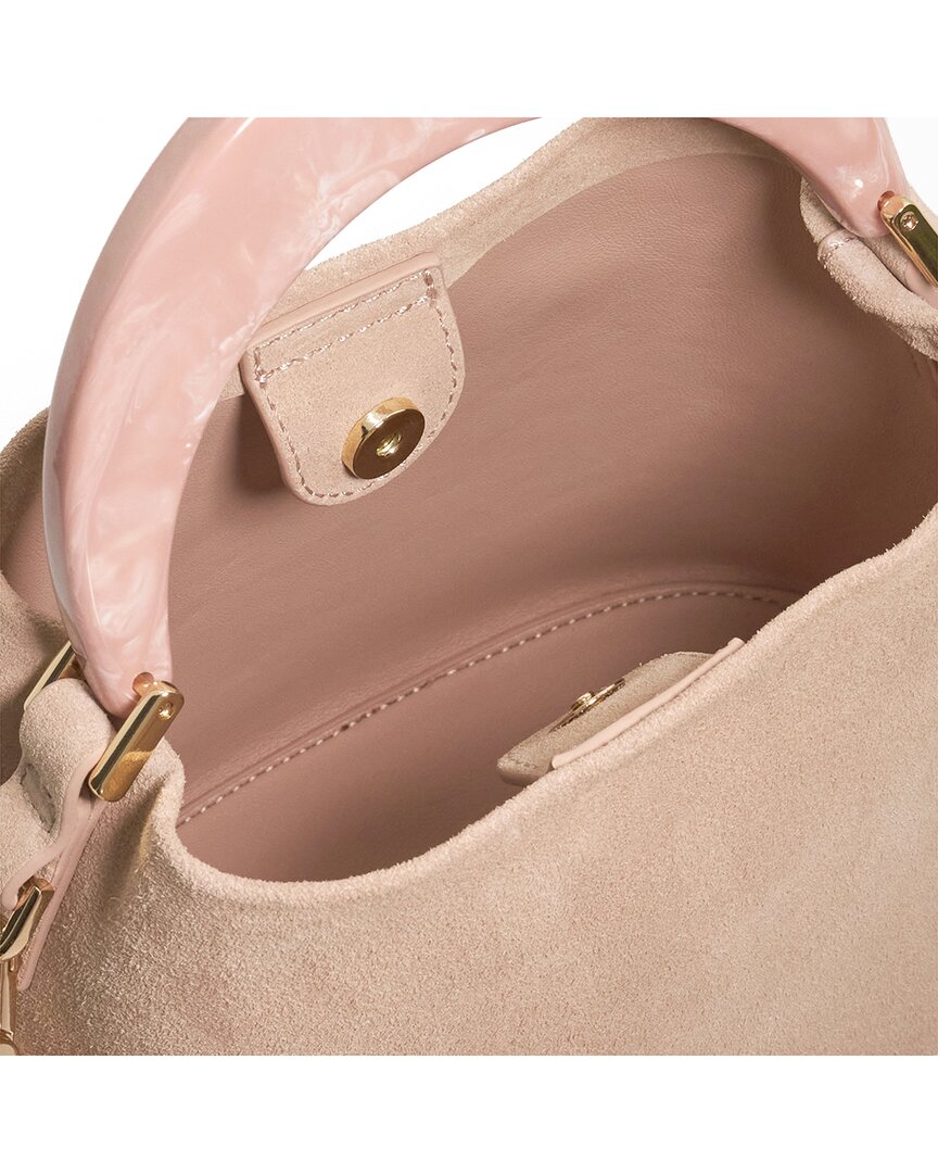 dharla suede bucket bag