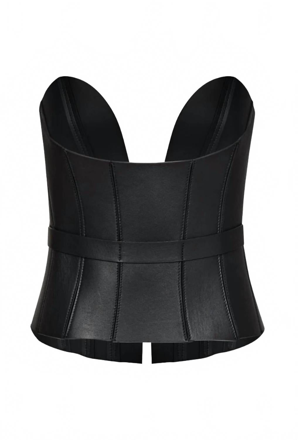 women's corset belt in black