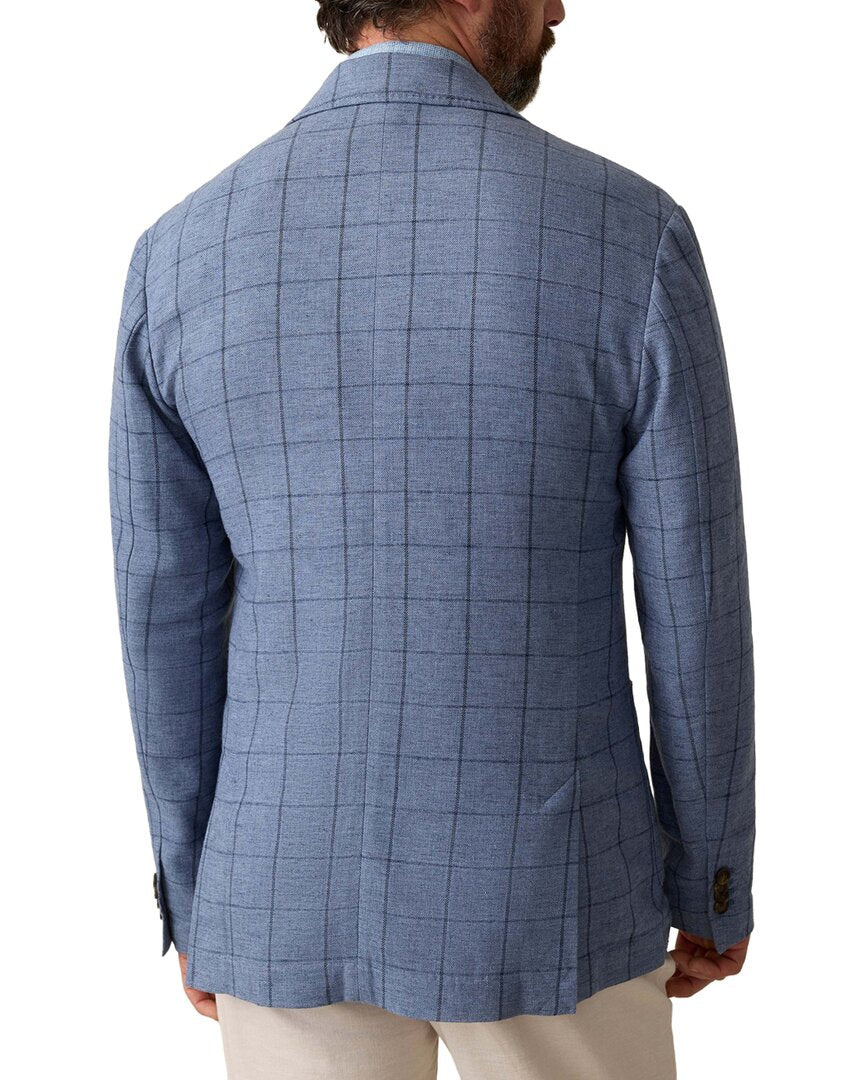 movement linen-blend blazer