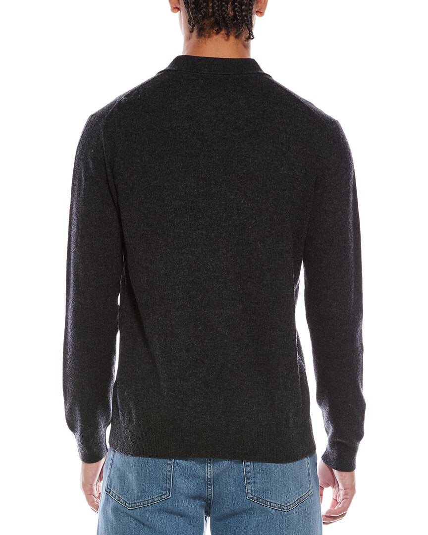 wool & cashmere-blend trophy neck sweater