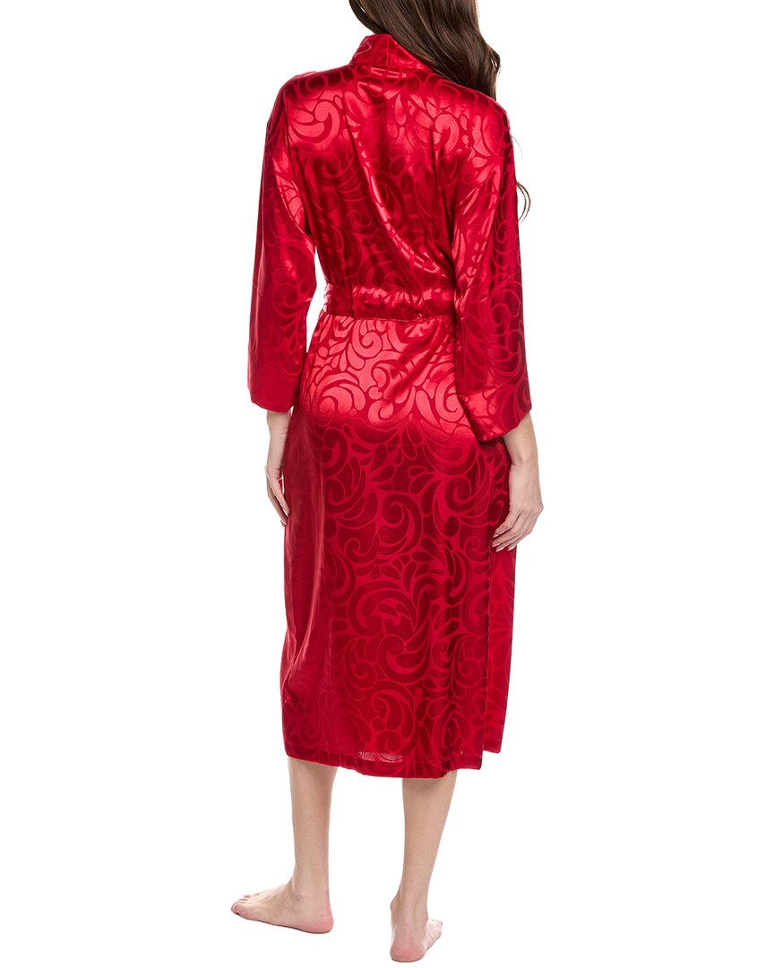 scroll satin jacquard robe