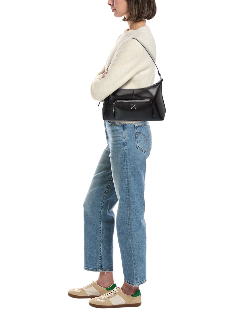 off-white dumbo leather hobo bag