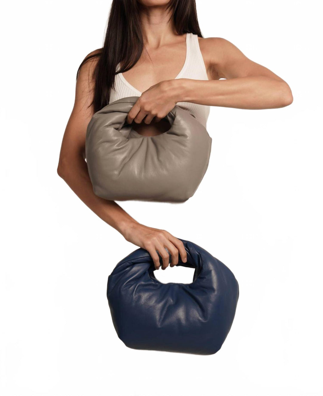 women's mello top handle handbag in stone