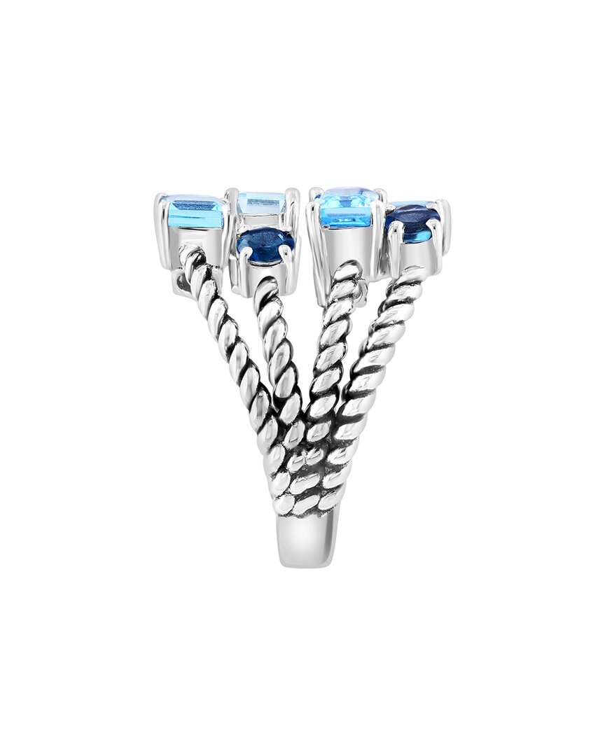 silver 3.60 ct. tw. blue topaz, london blue topaz, sky blue