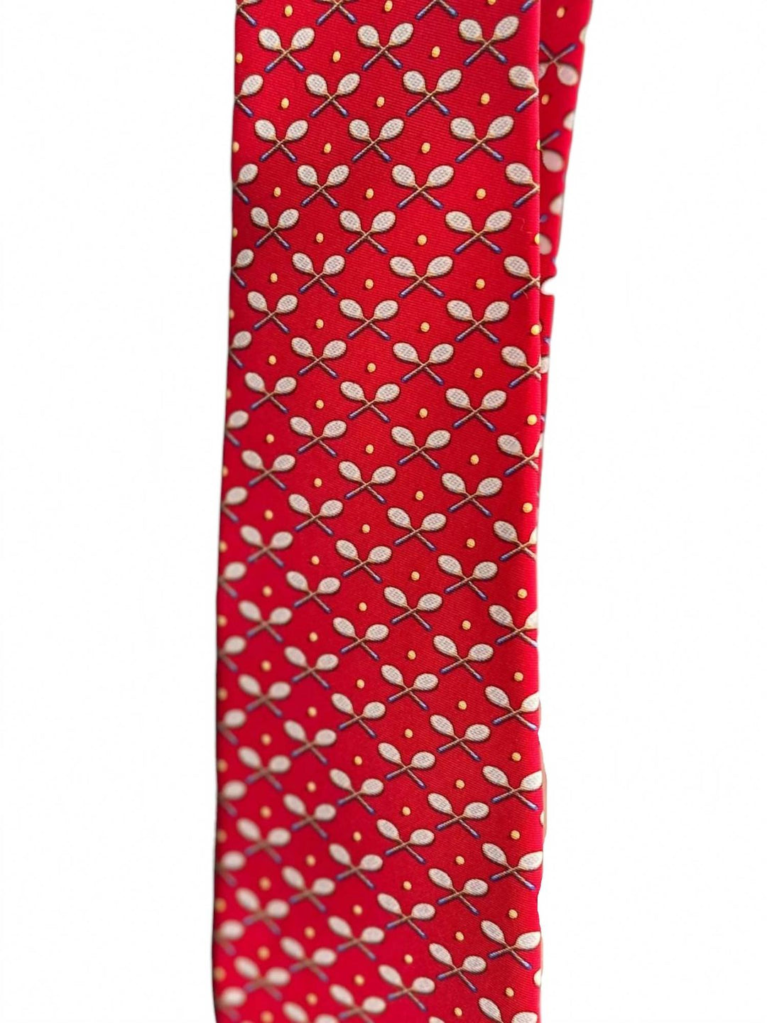 men's racket love necktie in red
