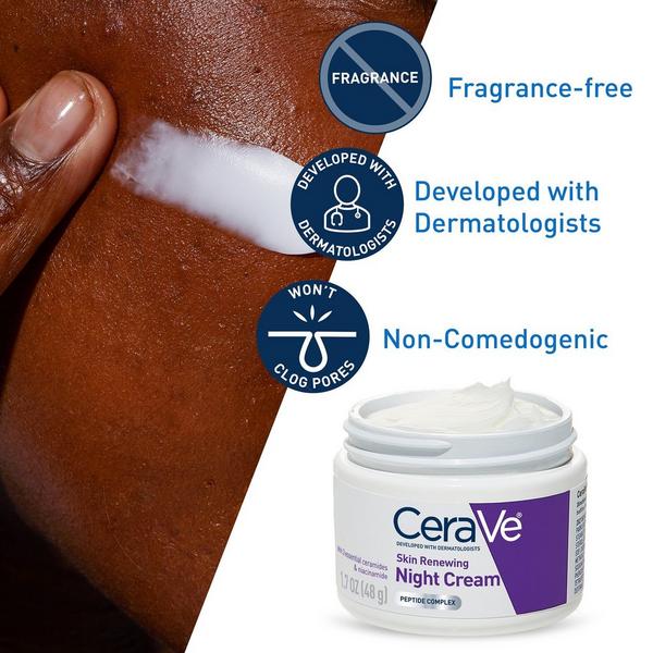 Skin Renewing Night Cream, Face Moisturizer for All Skin Types