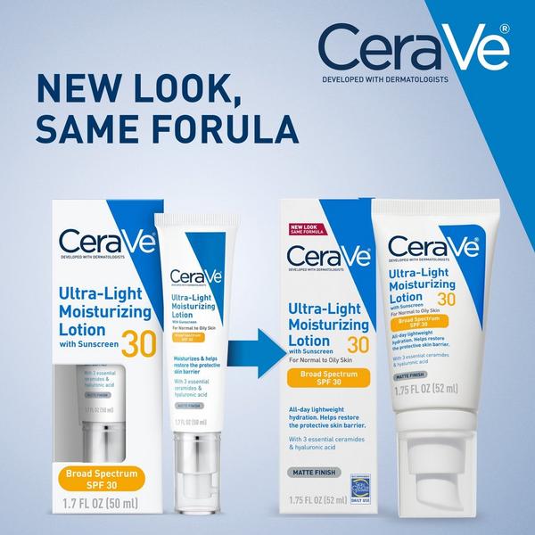 Ultra-Light Moisturizing Lotion with SPF 30 for Balanced to Oily Skin