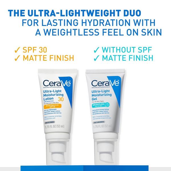 Ultra-Light Moisturizing Lotion with SPF 30 for Balanced to Oily Skin