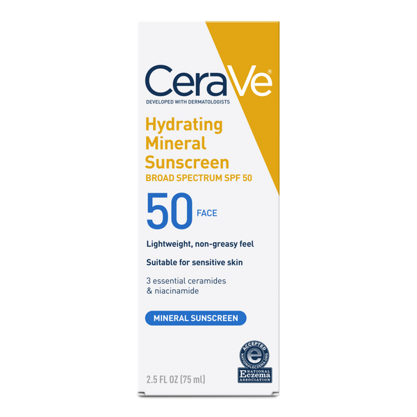 Hydrating Mineral Sunscreen Lotion for Face SPF 50 for All Skin Types