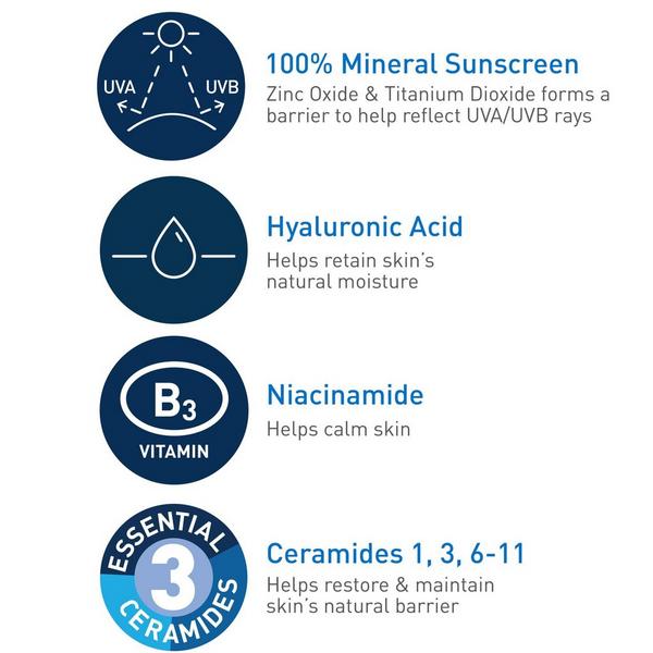 Hydrating Mineral Sunscreen Lotion for Face SPF 50 for All Skin Types