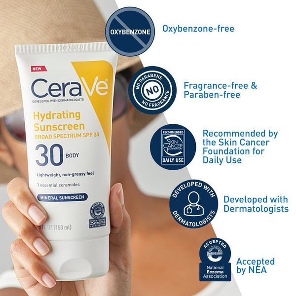 Hydrating Mineral Sunscreen Lotion for Body SPF 30 for All Skin Types