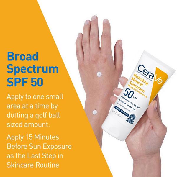Hydrating Mineral Sunscreen Lotion for Body SPF 50 for All Skin Types
