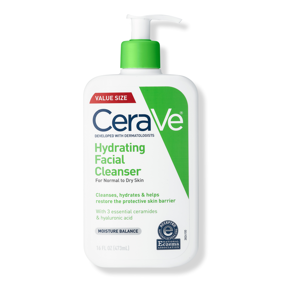 Hydrating Facial Cleanser, Gentle Face Wash for Balanced to Dry Skin
