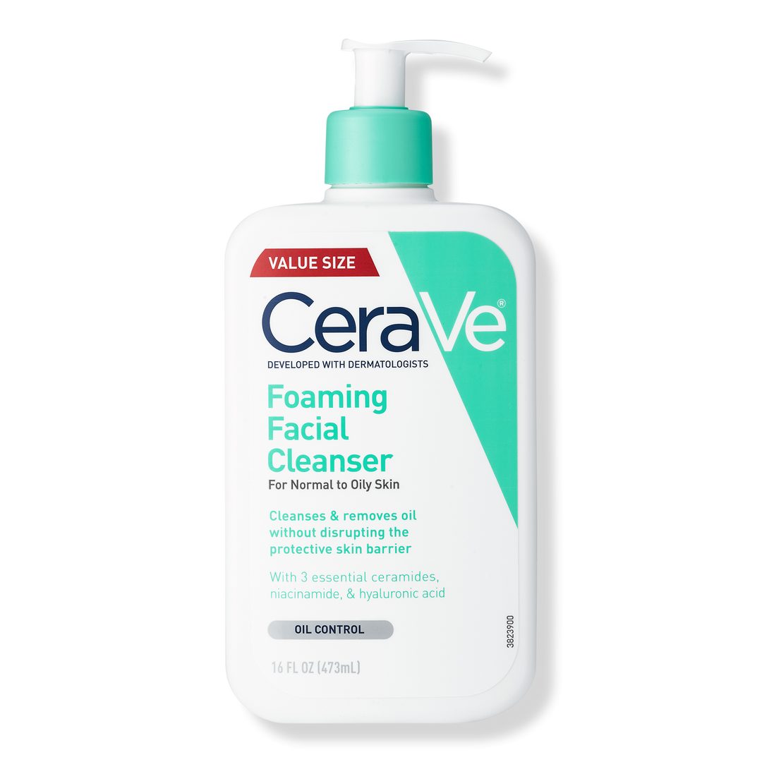Foaming Facial Cleanser, Gel-Based Face Wash for Balanced to Oily Skin