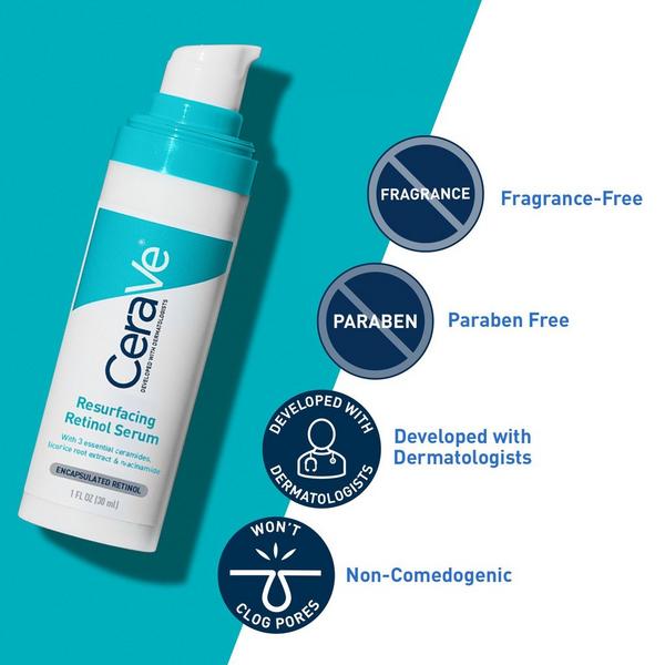 Resurfacing Retinol Facial Serum for Acne Prone Skin