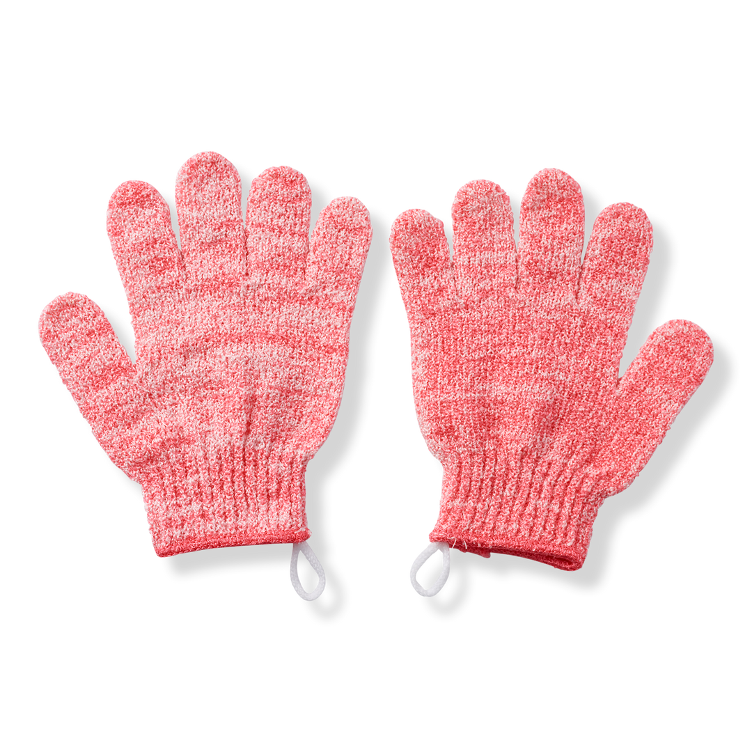 Pink Exfoliating Shower Gloves