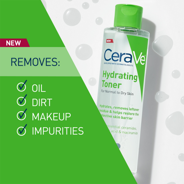 Alcohol-Free No Rinse Hydrating Facial Toner for Sensitive & Dry Skin