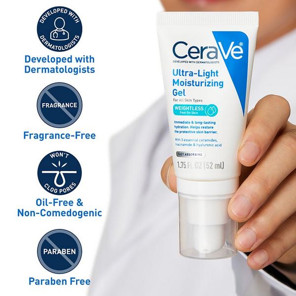 Ultra-Light Facial Gel with Hyaluronic Acid for All Skin Types