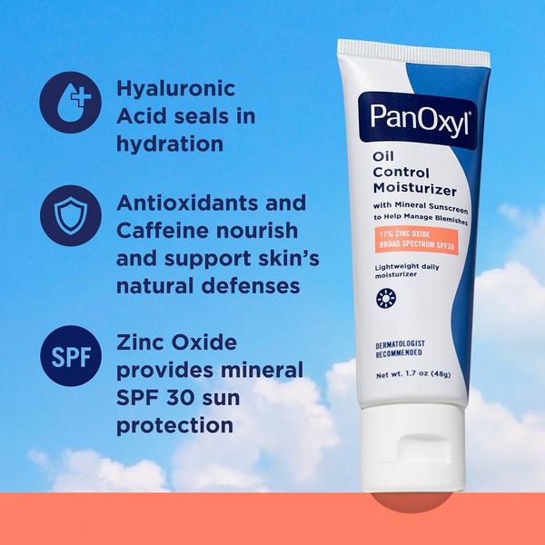 Oil Control Moisturizer with Broad Spectrum SPF 30 Mineral Sunscreen
