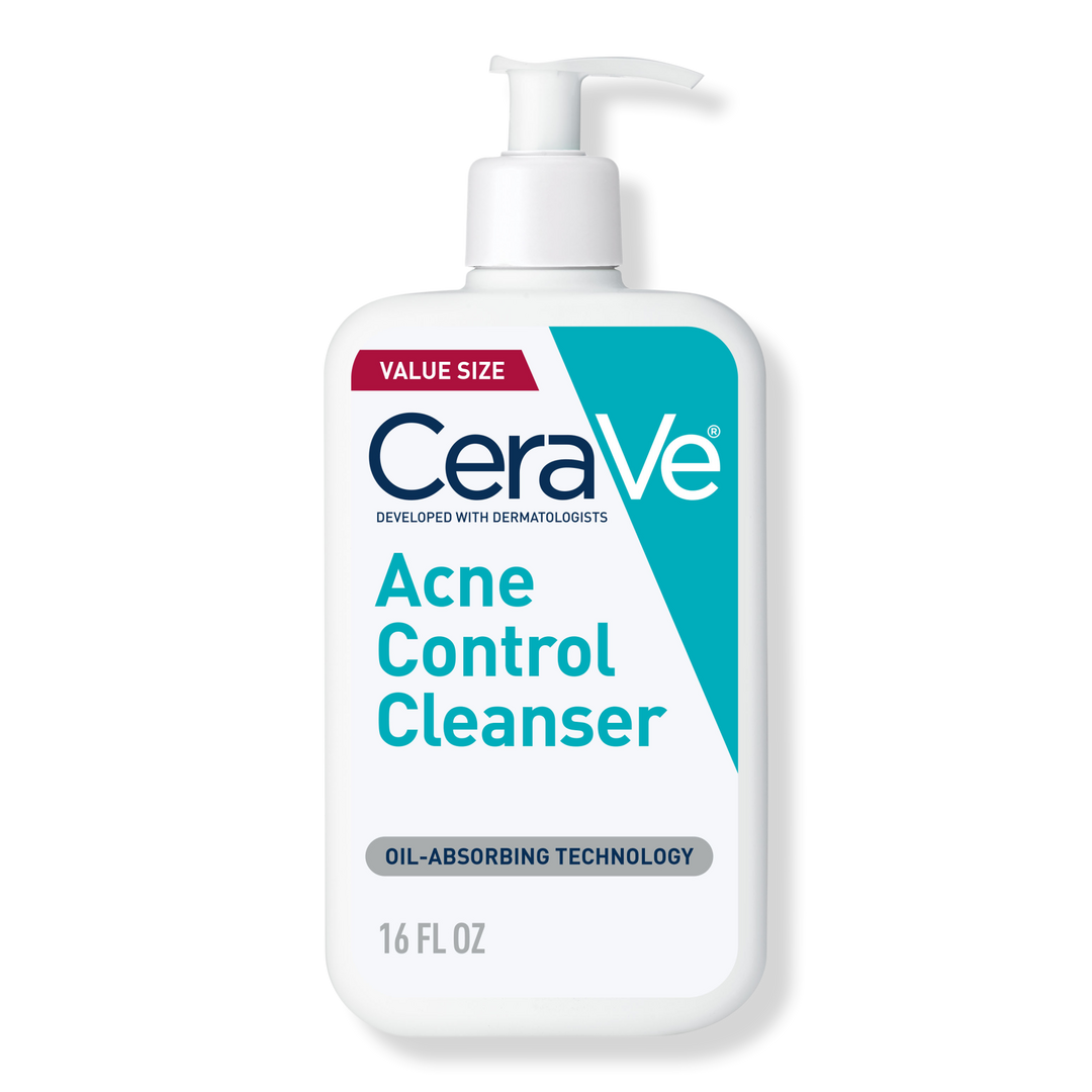 Acne Control Cleanser for Face with 2% Salicylic Acid & Purifying Clay for Oily Skin