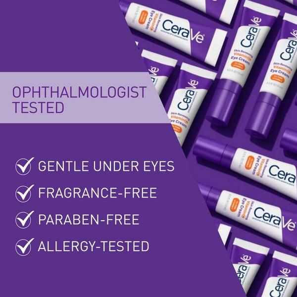 Skin Renewing Vitamin C Eye Cream, Anti-Aging Eye Treatment for Dark Circles & Puffiness