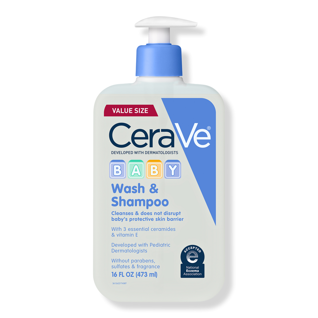 Baby Wash & Shampoo, 2-in-1 Gentle Tear-Free Cleanser for Sensitive Skin & Hair
