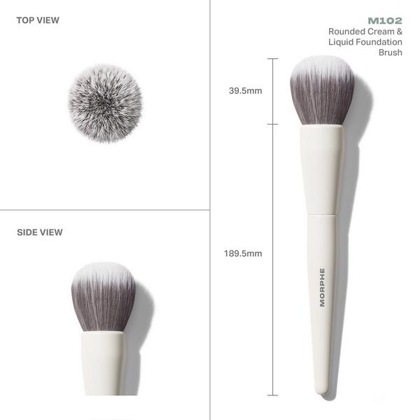 M102 Rounded Cream & Liquid Foundation Brush