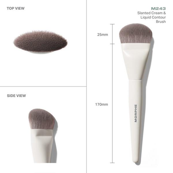 M243 Slanted Cream & Liquid Contour Brush