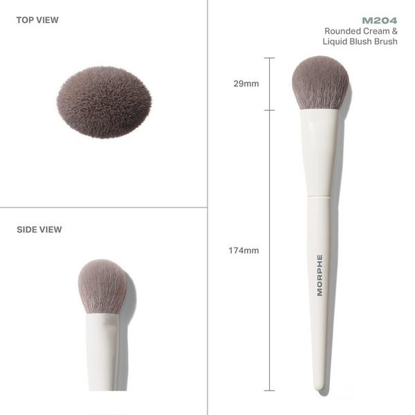 M204 Rounded Cream & Liquid Blush Brush