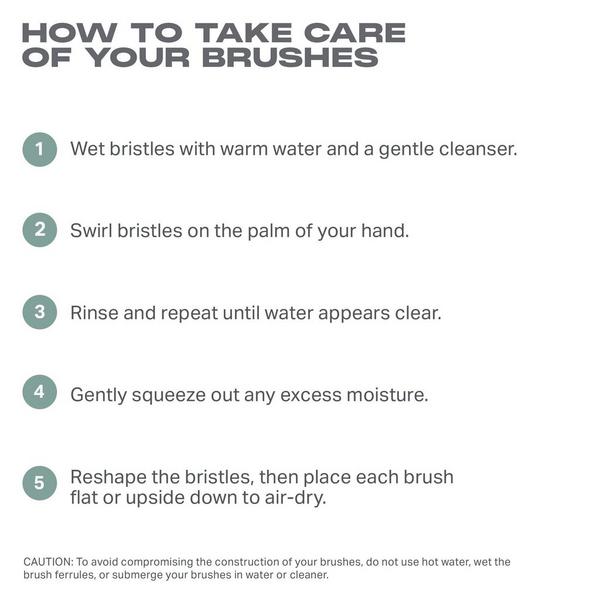 Along for the Glide 6-Piece Travel Brush Set