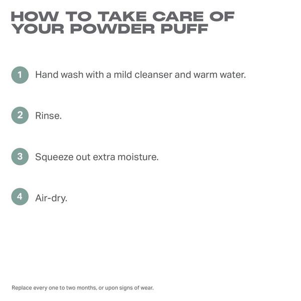 To the Point Dual-Sided Powder Puff