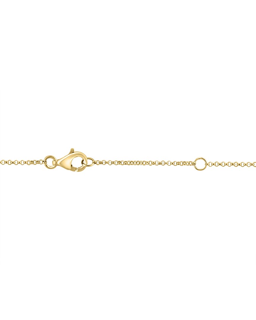 14k over silver 0.15 ct. tw. diamond necklace