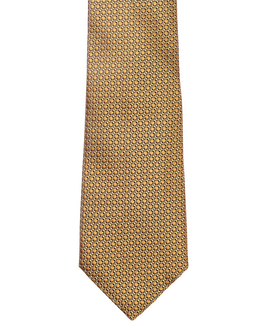 yellow silk tie