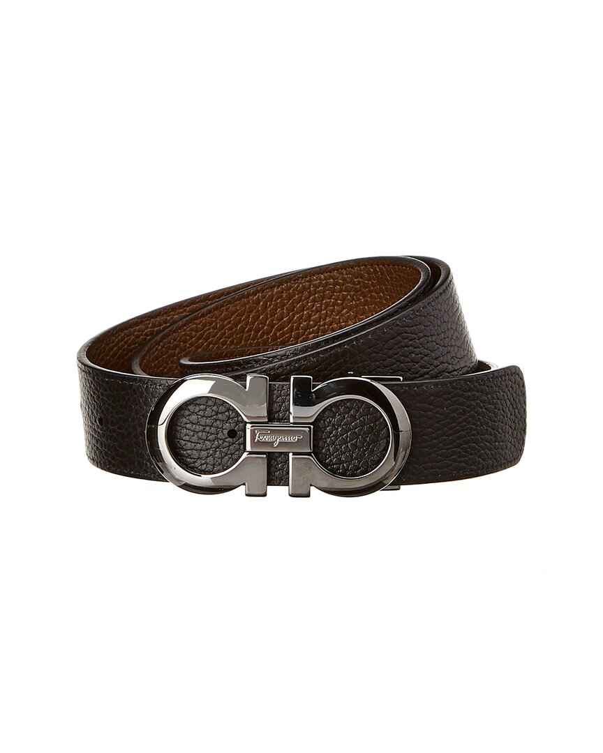 ferragamo reversible & adjustable leather belt