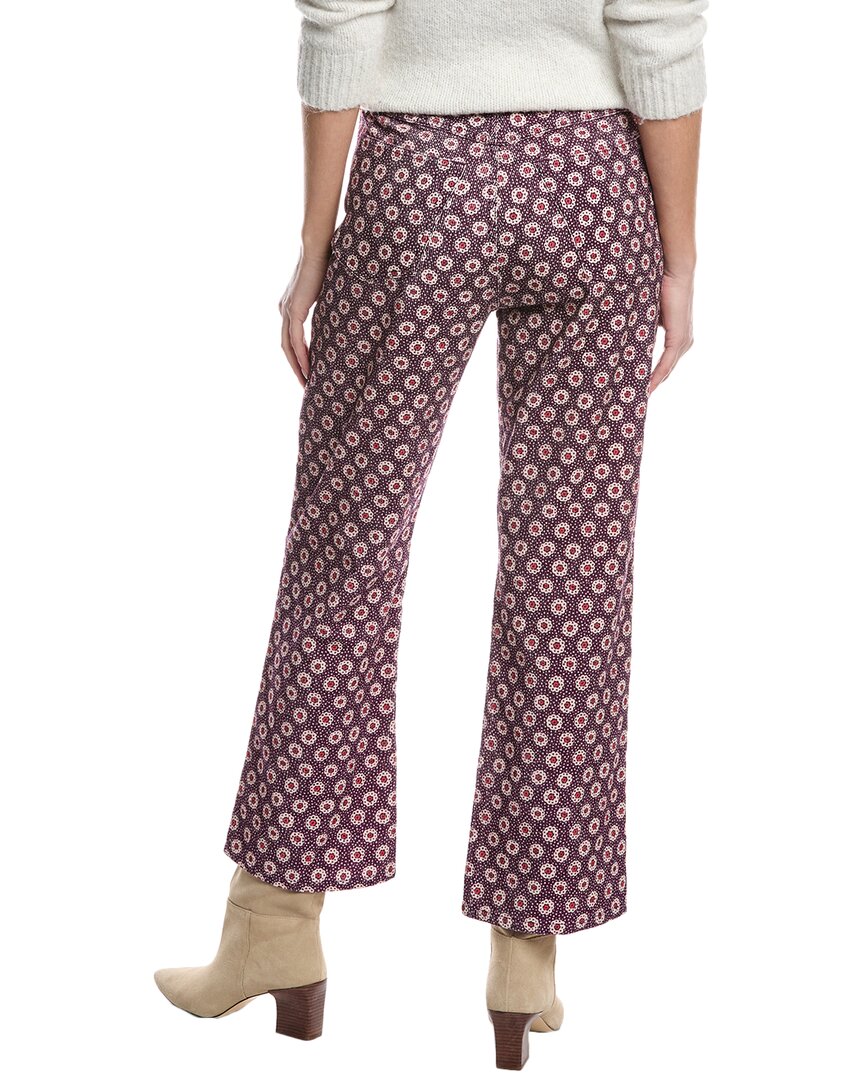 70s plum stamp loose flare jean
