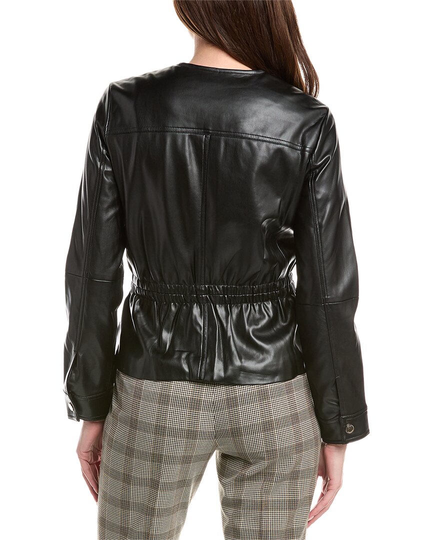 elastic detail waist jacket