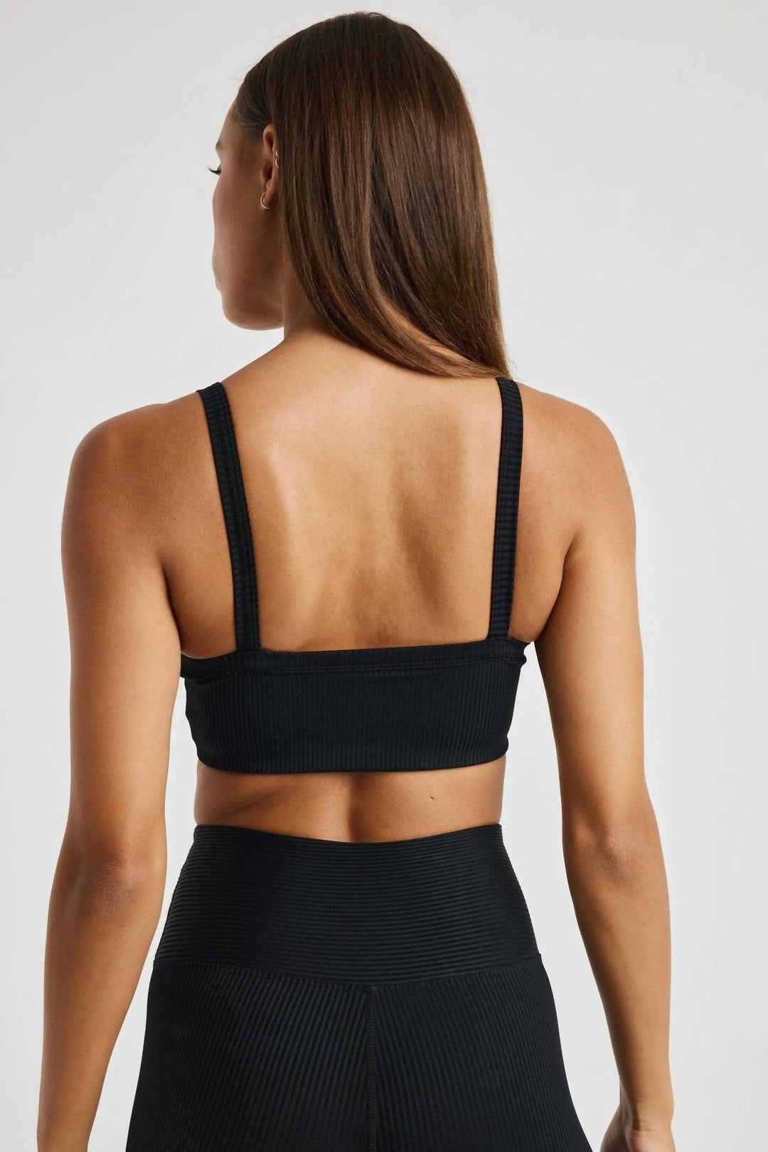 ribbed bralette 2.0 in black