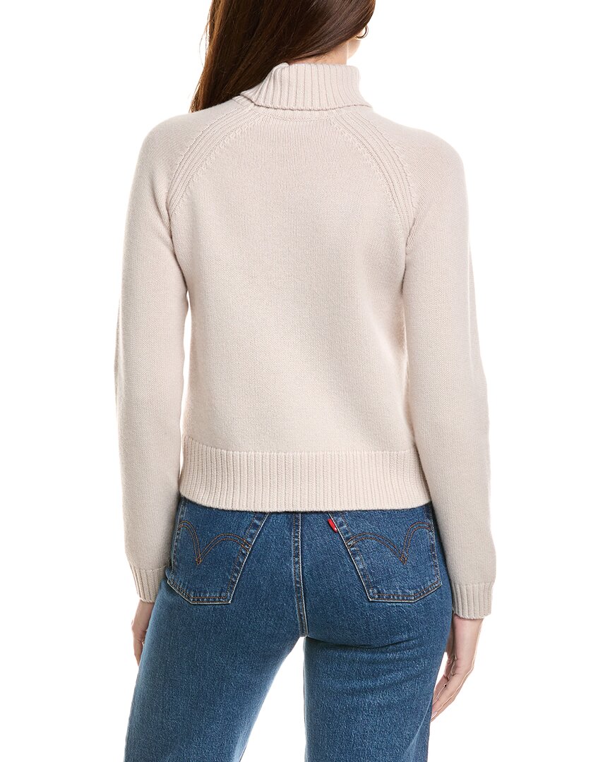 love turtleneck raglan wool & cashmere-blend pullover