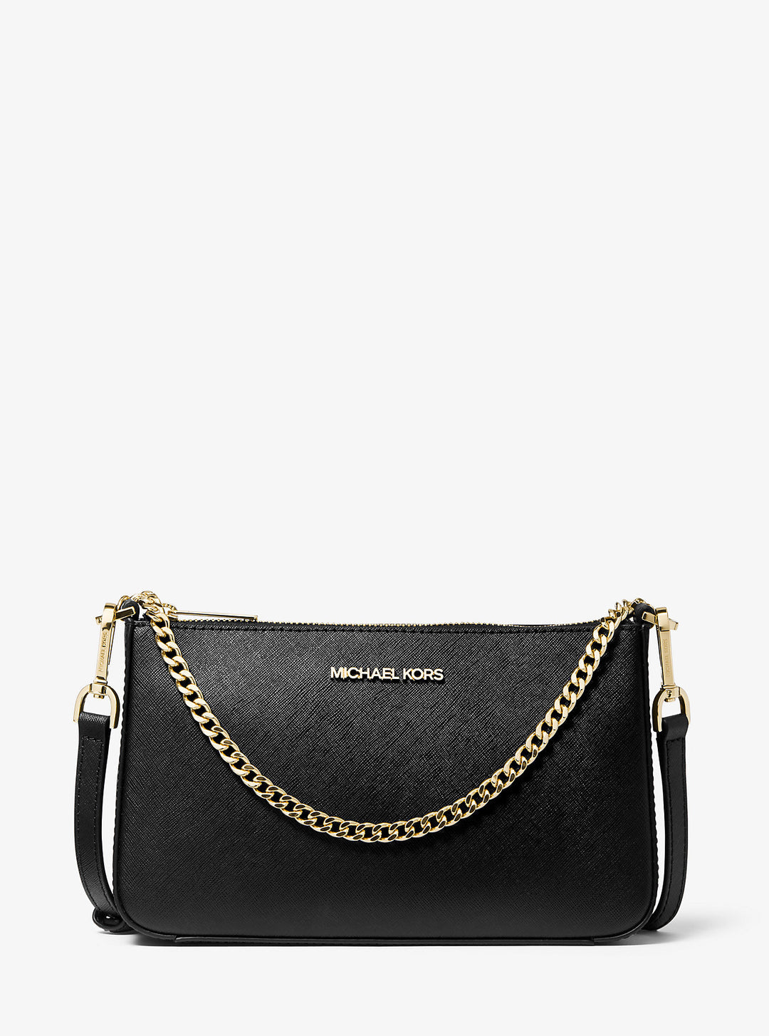 jet set medium saffiano leather crossbody bag