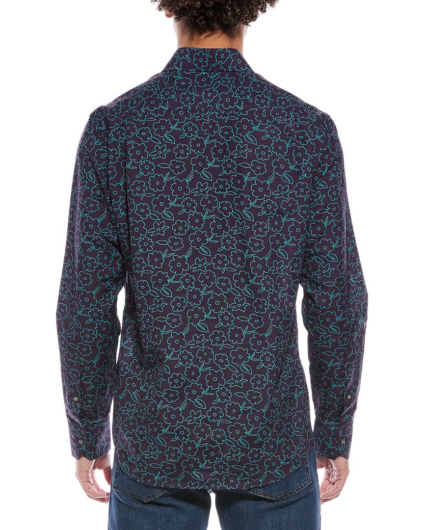 reynolds floral linen-blend shirt