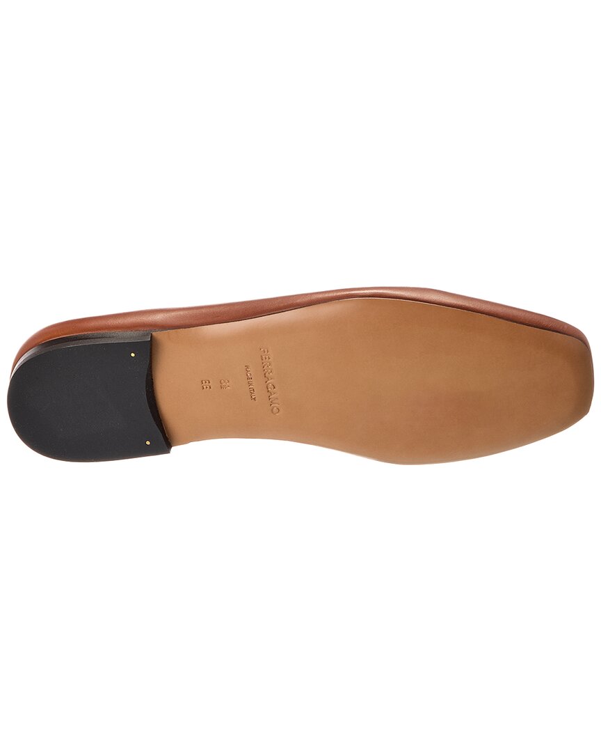 ferragamo gedeone glamour leather loafer