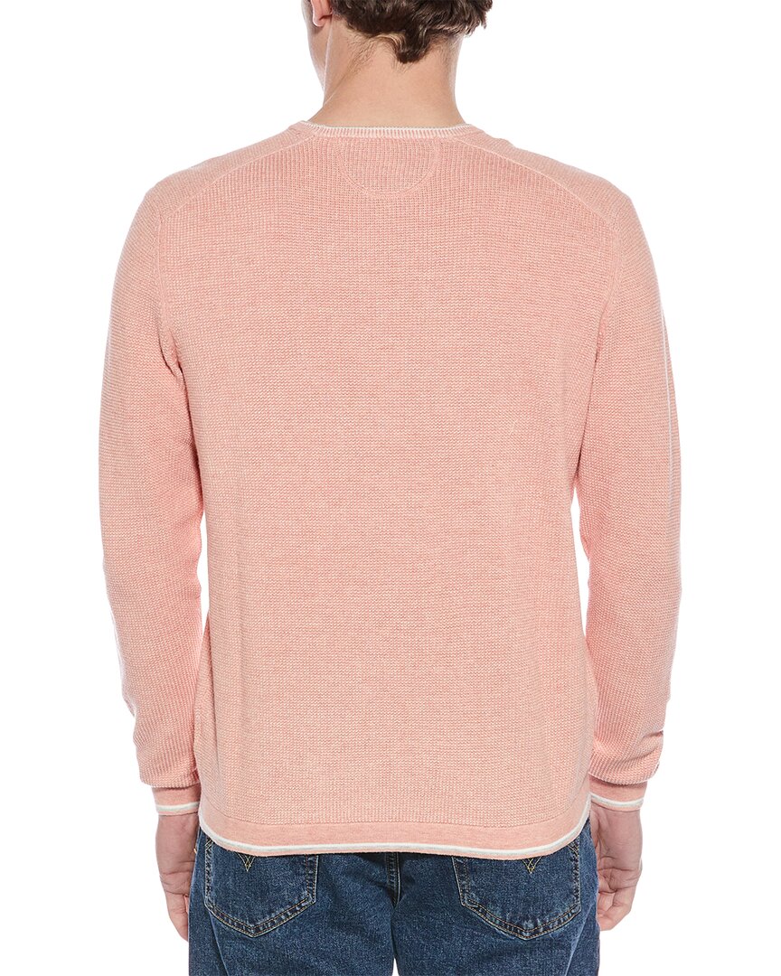 vanise waffle knit crewneck sweatshirt