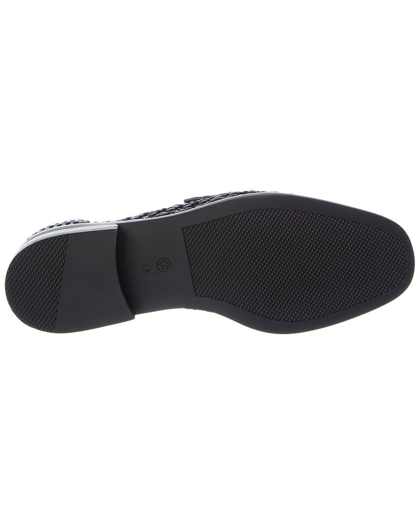 alexa macrame woven leather loafer