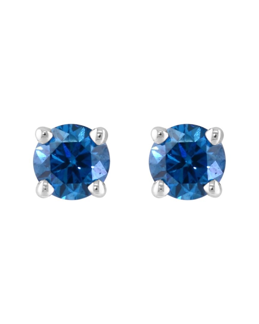 14-karat white gold 0.49 ct. tw. diamond earrings