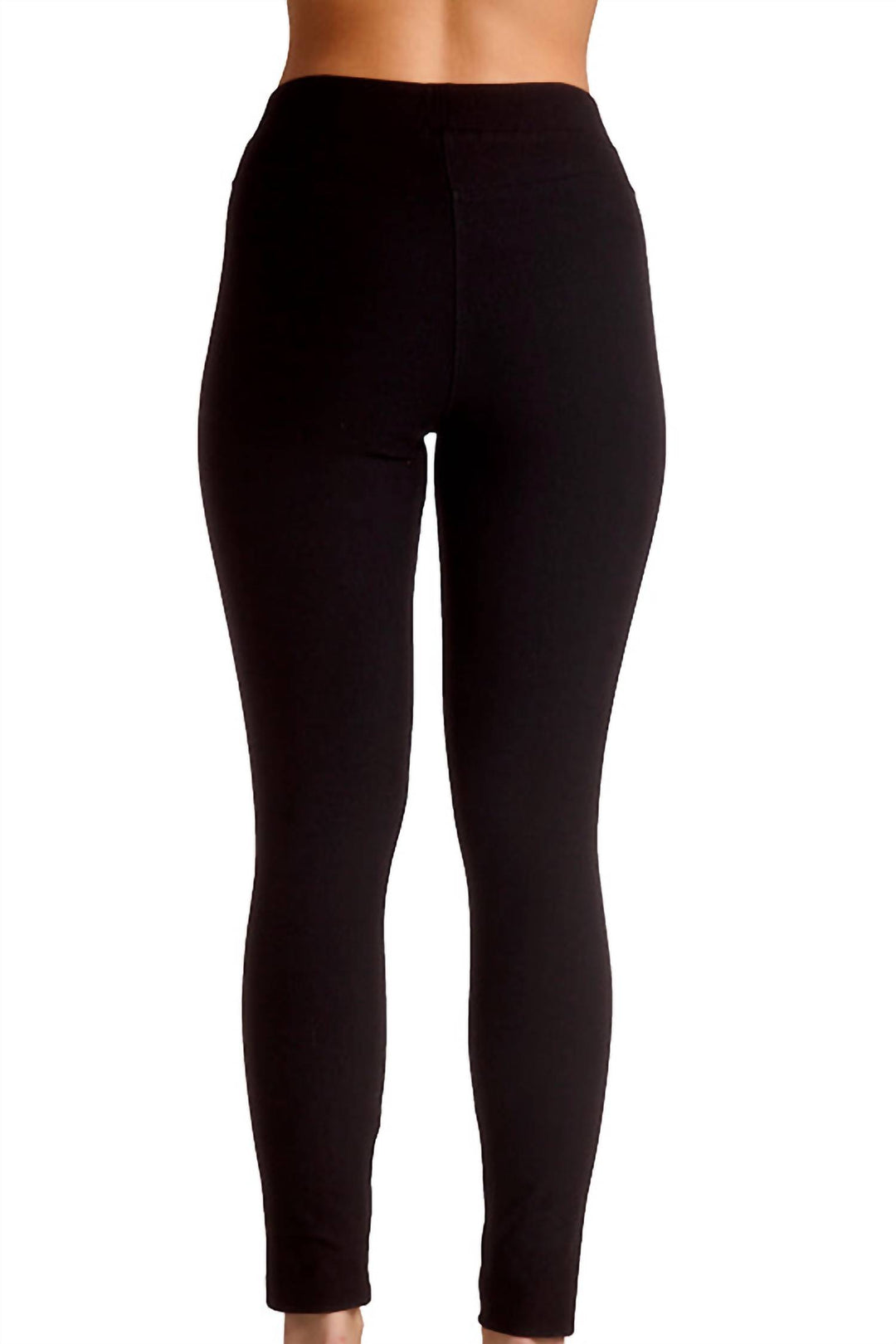 high rise jegging in black